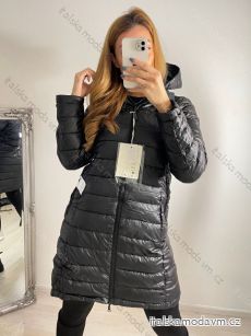 Kabát oboustranný s kapucí dlouhý rukáv dámské (S-2XL) ITALSKÁ MÓDA IMPSS22D2-3873/DR