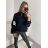 Svetr úpletový oversize s rolákem dlouhý rukáv dámský (S/M/L ONE SIZE) ITALSKá MóDA IM4221262/DR M/L Černá