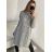 Šaty pletené dlouhý rukáv dámské (L/2XL ONE SIZE) ITALSKÁ MÓDA IMWAA223670