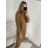 Šaty pletené dlouhý rukáv dámské (L/2XL ONE SIZE) ITALSKÁ MÓDA IMWAA223670
