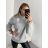 Svetr oversize s rolákem dlouhý rukáv dámský (S/M/L ONE SIZE) ITALSKÁ MÓDA IMWD2292119