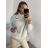 Svetr oversize s rolákem dlouhý rukáv dámský (S/M/L ONE SIZE) ITALSKÁ MÓDA IMWD2292119