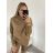 Svetr oversize s rolákem dlouhý rukáv dámský (S/M/L ONE SIZE) ITALSKÁ MÓDA IMWD2292119