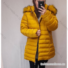 Bunda Kabát zimní dámská nadrozměr (L-7XL) ITALSKÁ MÓDA HKW21A-BIG958/DR