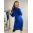 Šaty úpletové s rolákem dlouhý rukáv dámské (S/M ONE SIZE) ITALSKÁ MÓDA IMM22J51753/DR S/M hnědá