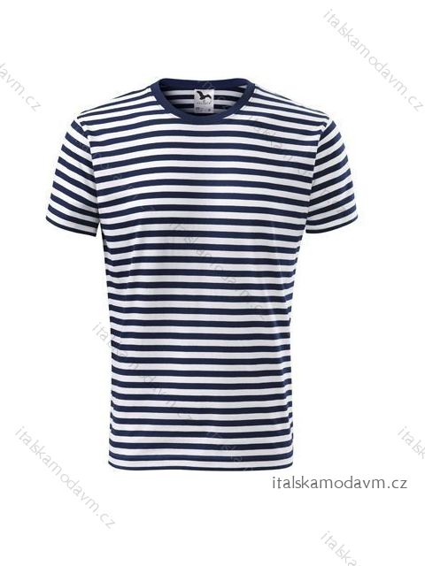 Tričko sailor krátky rukáv unisex námorníckej pruhované (xs-xxl) reklamný textil 803A modrý prúžok L