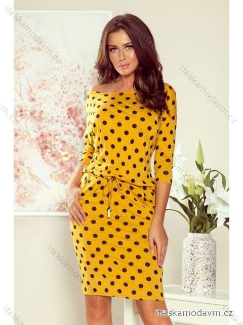 Šaty športové krátky rukáv letné dámske (XL ONE SIZE) Talianska Móda NMC-13-106/D/P8