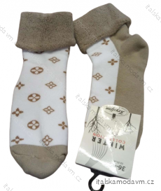 Ponožky vánoční santa teplé termo dámské (36-40) POLSKÁ MODA DPP22271