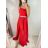 Šaty dlouhé elegantní saténové na ramínka dámské (S/M ONE SIZE) ITALSKÁ MÓDA IMM2222611LS/DR bílá