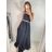 Šaty dlouhé elegantní saténové na ramínka dámské (S/M ONE SIZE) ITALSKÁ MÓDA IMM2222611LS/DR bílá