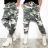 Tepláky baggy dámské maskáč (S/M ONE SIZE) ITALSKÁ MÓDA IMM22369/DU maskáčová S/M