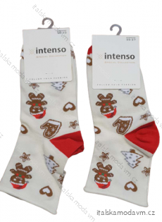 Ponožky veselé slabé vánoční dámské (35-37, 38-40) POLSKÁ MÓDA DPP21186