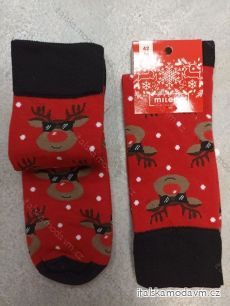 Ponožky veselé vánoční pánské sob Rudy (42-46) POLSKÁ MÓDA DPP21218