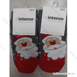 Ponožky vánoční veselé slabé dámské santa (35-37, 38-40) POLSKÁ MÓDA DPP21230
