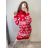 Šaty pletené rolák vánoční dlouhý rukáv dámské (S/M ONE SIZE) ITALSKÁ MÓDA IMWB22375/DR Černá S/M