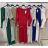 Šaty elegantní pletené dlouhý rukáv dámské (S/M ONE SIZE) ITALSKÁ MÓDA IMWKK224078