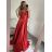 Šaty elegantní společenské dlouhé na ramínka dámské (S/M ONE SIZE) ITALSKÁ MÓDA IMPSH2280608