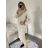 Šaty pletené s rolákem dlouhý rukáv dámské (S/M/L ONE SIZE) ITALSKÁ MÓDA IMD221099/DR