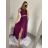 Šaty dlhé elegantné spoločenské plesové na ramienka dámske (S/M ONE SIZE) TALIANSKA MóDA IM3226339/DU S/M staroružová