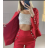 Top croptop elegantní třpytivý s flitry na ramínka dámský (S/M ONE SIZE) ITALSKÁ MÓDA IMPBB22A58392