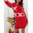 Šaty pletené/svetr prodloužený dlouhý rukáv dámský vánoční (S/M ONE SIZE) ITALSKÁ MÓDA IMM22vn20291