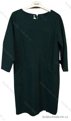 Šaty elegantní krátký rukáv letní dámské (44-46-48-50-52) Polská MÓDA PMLP22KLARA/DU
