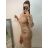 Šaty elegantní úpletové dlouhý rukáv dámské (S/M ONE SIZE) ITALSKÁ MÓDA IMWGS223890