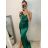 Šaty elegantní  na ramínka dámské (S/M ONE SIZE) ITALSKÁ MÓDA IMPBB22A11298