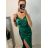 Šaty elegantní  na ramínka dámské (S/M ONE SIZE) ITALSKÁ MÓDA IMPBB22A11298