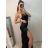 Šaty elegantní  na ramínka dámské (S/M ONE SIZE) ITALSKÁ MÓDA IMPBB22A11298
