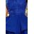 200-7 CHARLOTTE - Exkluzivní šaty s krajkovým výstřihem - ROYAL BLUE
