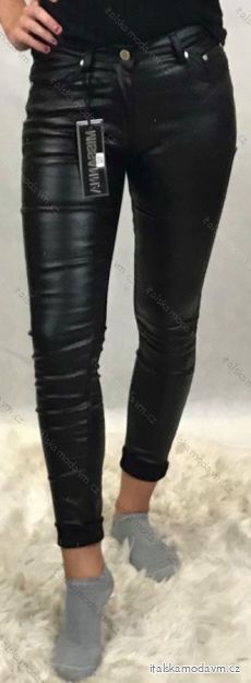 Kalhoty koženkové dlouhé dámské (34-42) MISS ANNA MA118E621/DU
