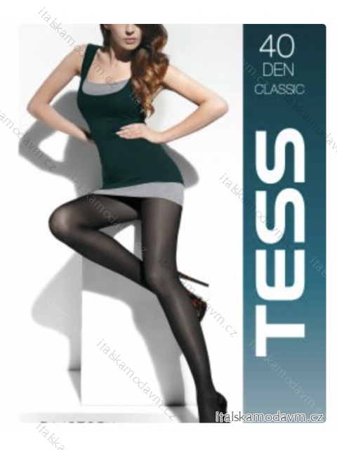 Punčocháče 40DEN dámské (158-180) TESS microfibra  TESS22CLASSIC-40 Černá 4