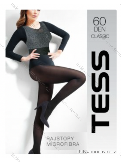 Punčocháče 60DEN dámské (158-180) TESS MIKROFIBRA  TESS22CLASSIC-60 čierna 