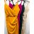 Šaty elegantní společenské dlouhé na ramínka dámské (XS/S/M/L ONE SIZE) ITALSKÁ MÓDA IM322130/DR S/M Červené