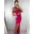Šaty elegantní společenské carmen dlouhé dámské (XS/S/M/L ONE SIZE) ITALSKÁ MÓDA IM322063/D|UR7 bílá