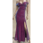 Šaty dlouhé elegantní carmen dámské (S/M ONE SIZE) ITALSKÁ MÓDA FMPRP231738