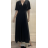 Šaty dlouhé krátký rukáv dámské (S/M ONE SIZE) ITALSKÁ MÓDA FMPRP23JF3992