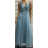 Šaty dlhé elegantné spoločenské na ramienka dámske (S/M ONE SIZE) TALIANSKA MÓDA FMPRP23JJ1678