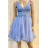 Šaty elegantní na ramínka dámské (S/M ONE SIZE) ITALSKÁ MÓDA FMPRP23DF_8901