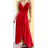 Šaty dlouhé elegantní na ramínka dámské (S/M ONE SIZE) ITALSKÁ MÓDA FMPRP23JR19035