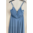 Šaty dlouhé elegantní na ramínka dámské (S/M ONE SIZE) ITALSKÁ MÓDA FMPRP23JR19035