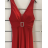 Šaty dlhé elegantné spoločenské na ramienka dámske (S/M ONE SIZE) TALIANSKA MÓDA FMPRP23JRE1372