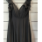 Šaty dlhé elegantné spoločenské na ramienka dámske (S/M ONE SIZE) TALIANSKA MÓDA FMPRP23JRE1388