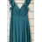 Šaty dlhé elegantné spoločenské na ramienka dámske (S/M ONE SIZE) TALIANSKA MÓDA FMPRP23JRE1388
