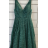 Šaty dlhé elegantné spoločenské na ramienka dámske (S/M ONE SIZE) TALIANSKA MÓDA FMPRP23DF9137