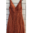 Šaty dlhé elegantné spoločenské na ramienka dámske (S/M ONE SIZE) TALIANSKA MÓDA FMPRP23DF9137