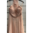 Šaty dlhé elegantné spoločenské bez rukávov dámske (S/M ONE SIZE) TALIANSKA MÓDA FMPRP23DF8558