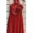 Šaty dlhé elegantné spoločenské bez rukávov dámske (S/M ONE SIZE) TALIANSKA MÓDA FMPRP23DF8558