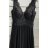 Šaty dlouhé elegantní společenské na ramínka dámské (S/M ONE SIZE) ITALSKÁ MÓDA FMPRP23DF8657